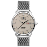 ZEPPELIN Mechanical Movement 50 meter Water Resistance Men"s Watches Watch 40mm Gray Dial Stainless Steel Case