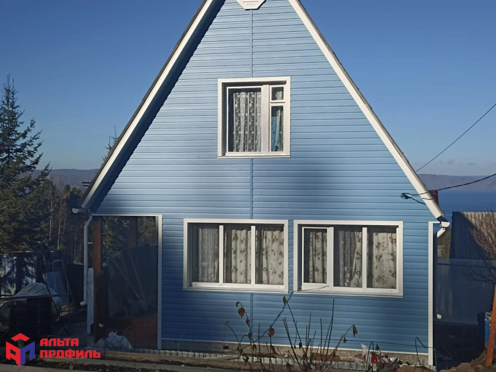 Сайдинг виниловый Альта-Профиль Корабельный брус Канада+ Премиум Синий 3660х230 мм