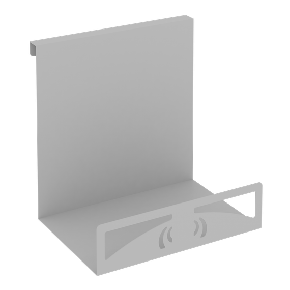 Навесной лоток для бумаг вертикальный широкий MAN-23 Металл Серый 230*180*250