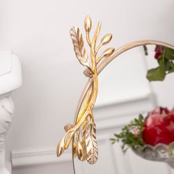 Настольное зеркало Oliva Branch (Олива Бранч) Айвори Мраморное золото