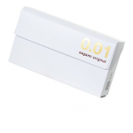 Презервативы Sagami, original 0.01, полиуретан, 17 см, 5,5 см, 5 шт.