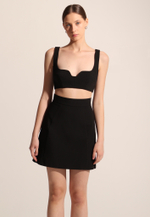 Юбка трапеция мини