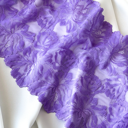 Кружево эластичное ЛАВАНДА, 24 см