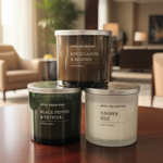 Свеча ароматическая Lerkil, можжевельник, соевый воск