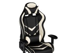 Компьютерное кресло Racer черное / бежевое