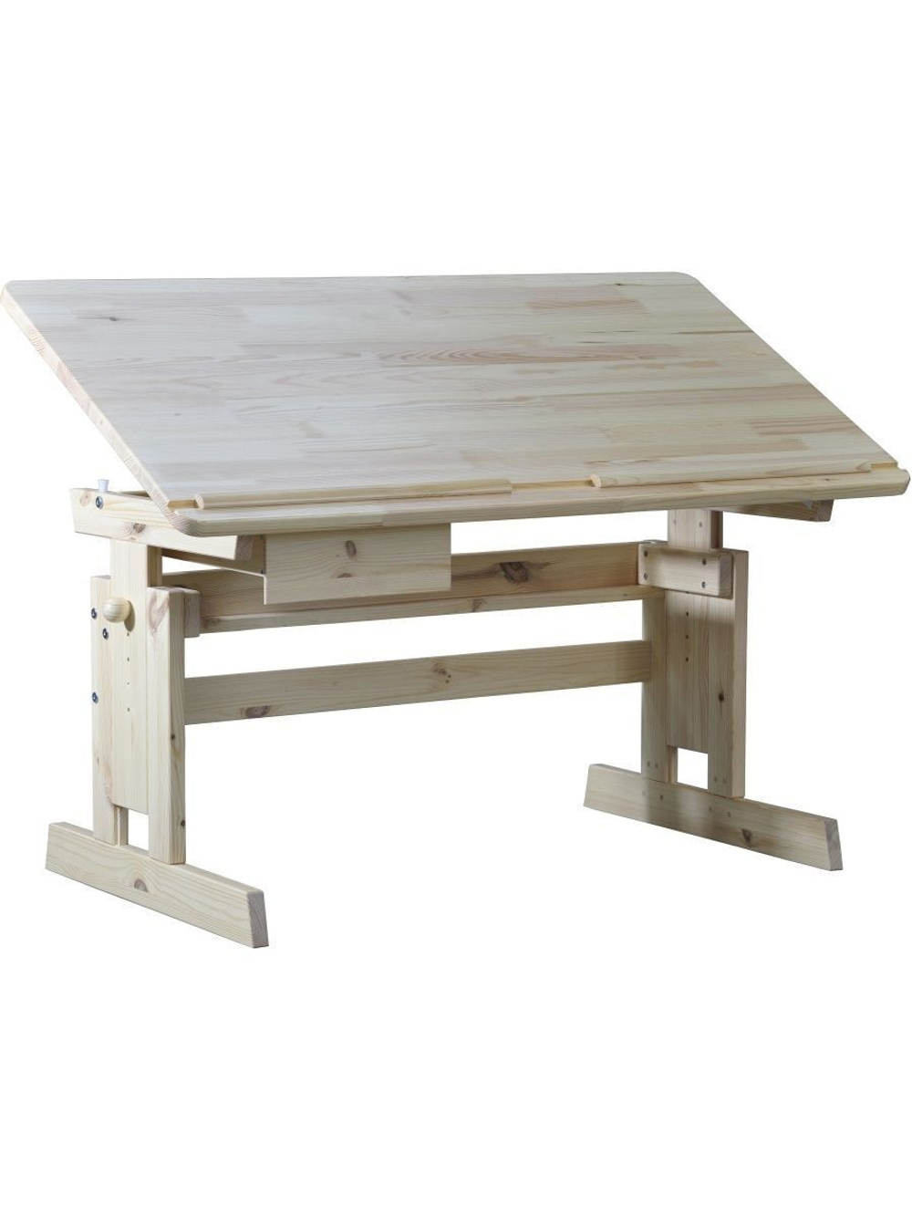 Письменный стол Лена 1 ящик, массив сосны