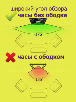 Настенные часы Идеал большие Ретро 324 из МДФ 42 см Декор для дома, подарок