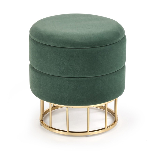 Пуф HALMAR MINTY темно-зеленый/золотой V-CH-MINT