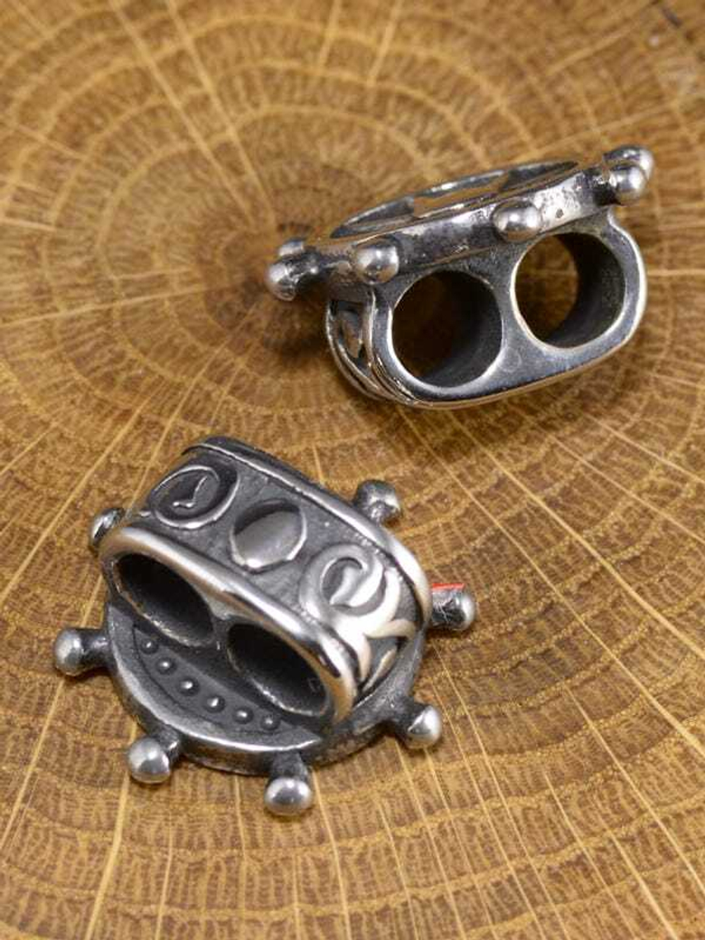 Бусина-кулон «Штурвал» из нержавеющей стали