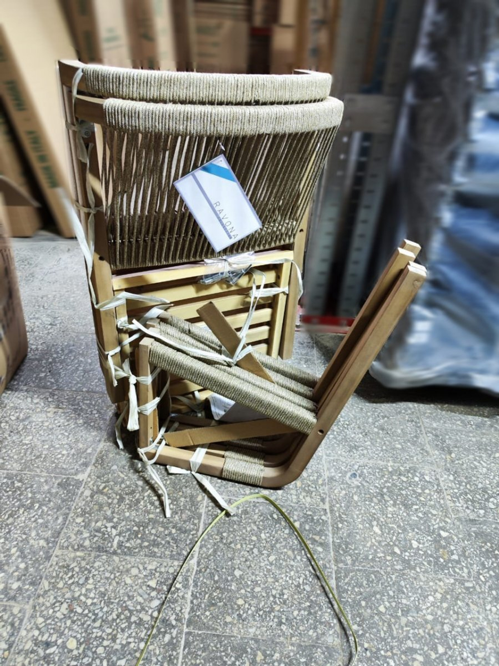 Комплект деревянной мебели Tagliamento Ravona KD, натуральный, бежевый