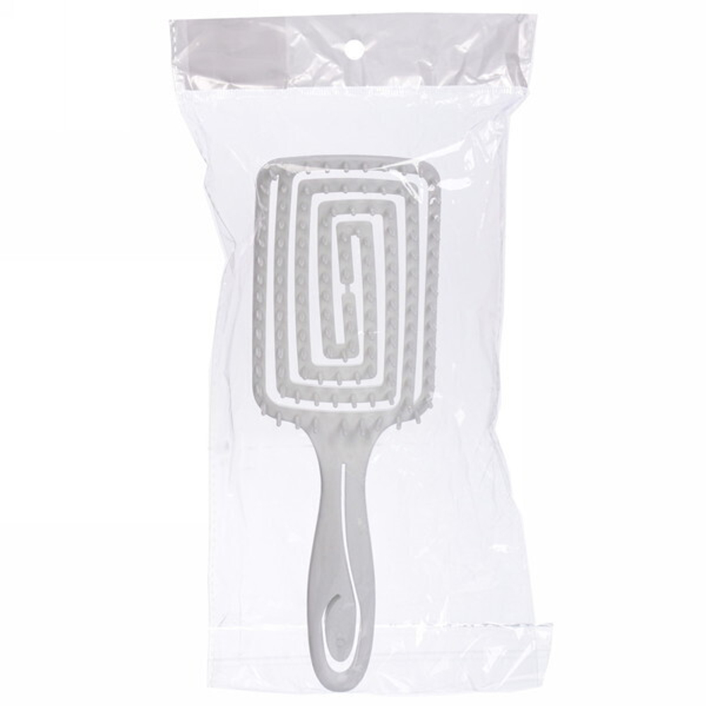 Расчёска массажная «Сosmo style», для бережного расчёсывания мокрых волос, цвет белый, розовый и голубой, 23,5*8см