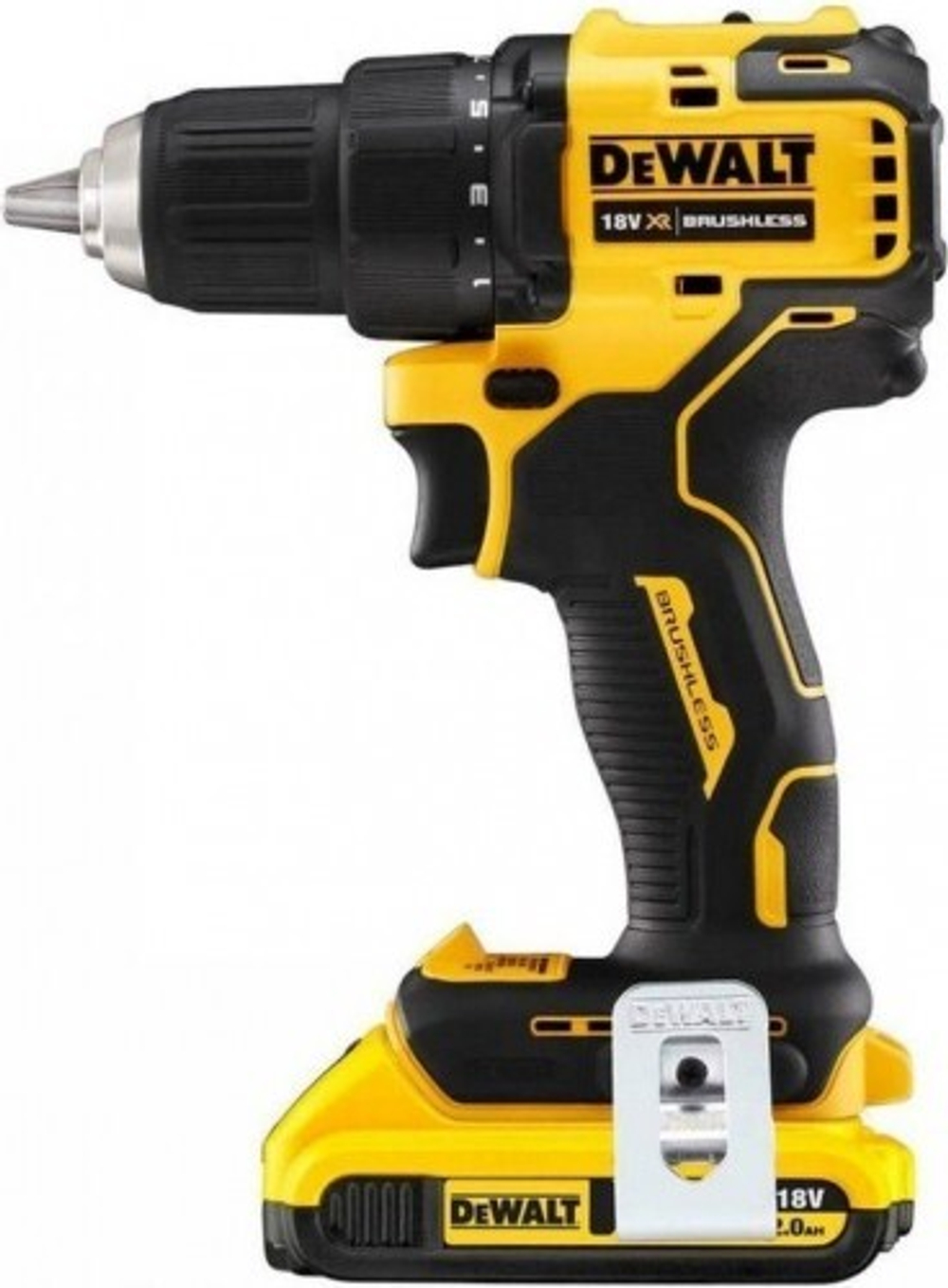 Дрель-шуруповерт аккумуляторная DeWALT DCD 708 D2T бесщеточная DCD708D2T-QW