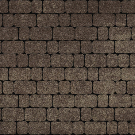 Тротуарная плитка Арена - Листопад гранит Хаски, комплект из 2 видов плит