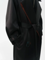 Тренч черный OLA OLA