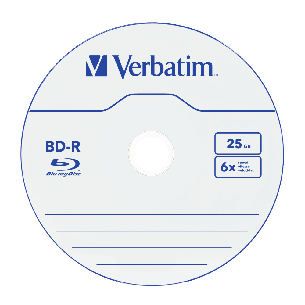Оптический диск Verbatim BD-R SL 25GB 6X HardCoat, Jewel Case, 5 шт