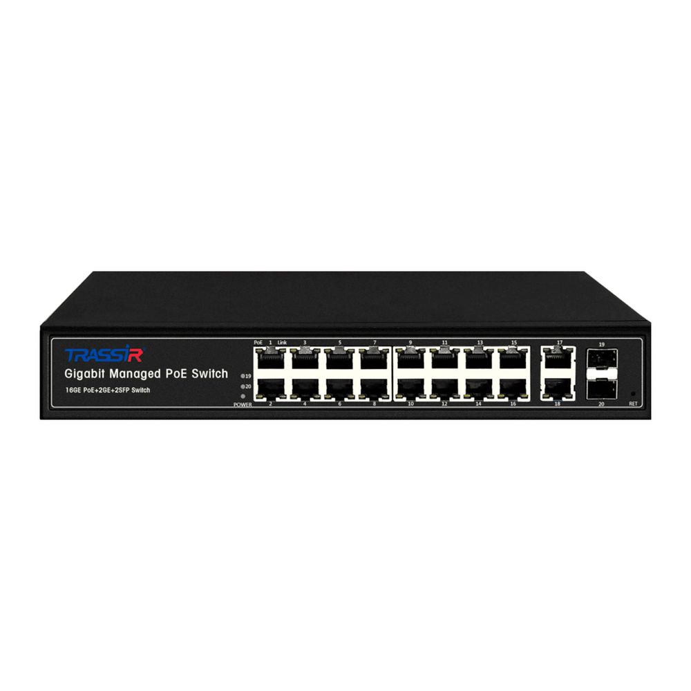 TR-NS24202S-300-16PoE PoE коммутатор Trassir
