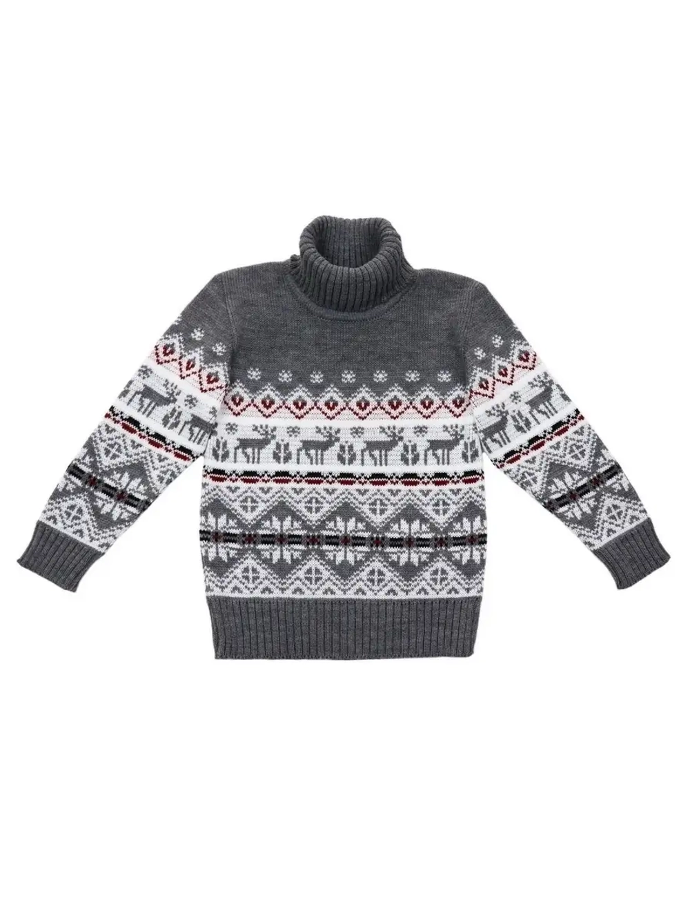 Свитер вязаный с горлом