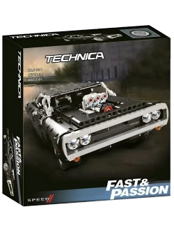 Конструктор Dodge Charger Доминика Торетто 1077 деталей 2338