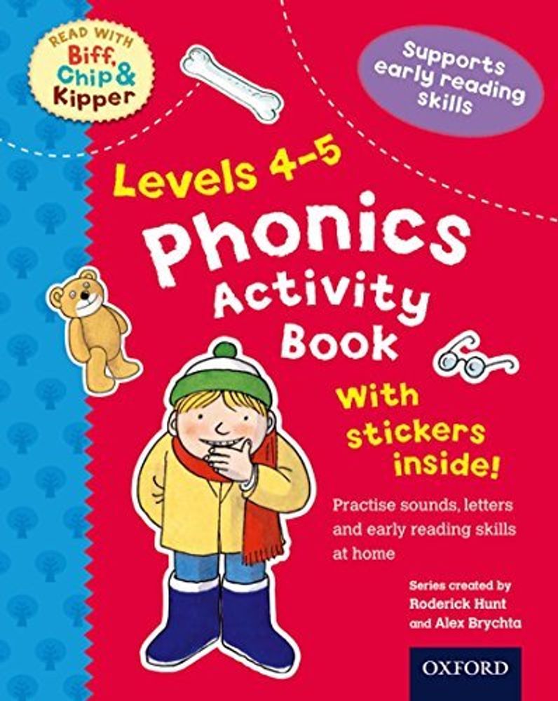 Read With Biff, Chip, and Kipper: 4-5 Phonics Activity Sticker Bk