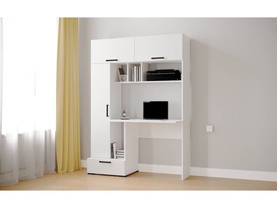 Стол письменный КВАРТЕТ-11 белый / белый