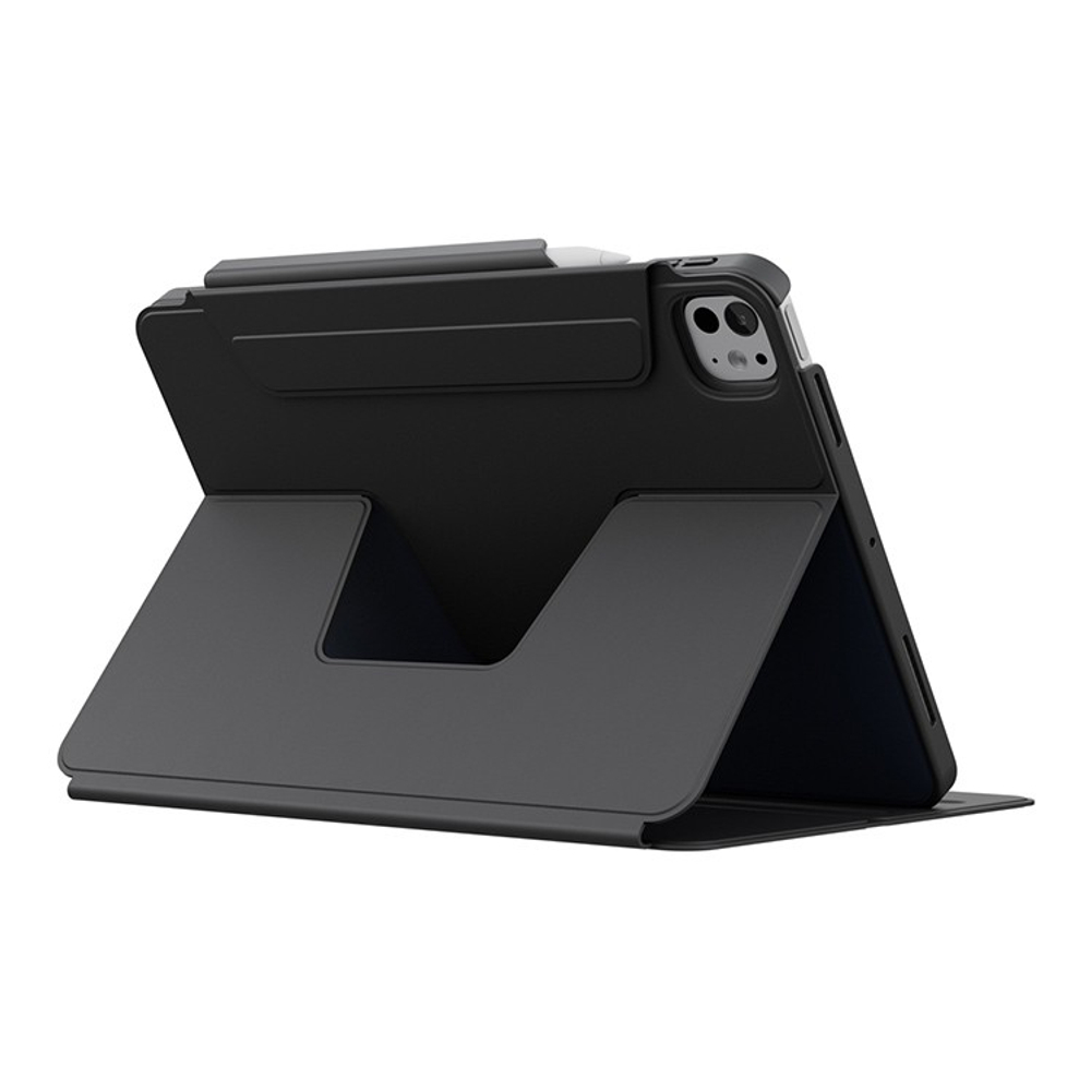 Uniq для iPad Pro 11 (2024/25) чехол ROVUS SnapMount Magnetic 360 Rotating Detachable Black