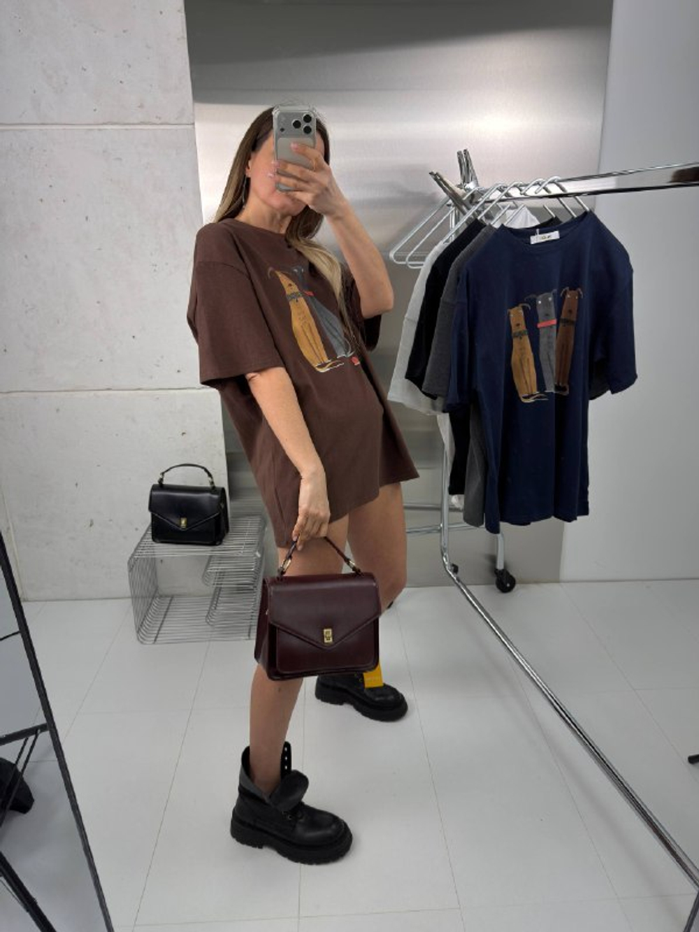 Футболка женская артикул 917-1 цвет "коричневый"