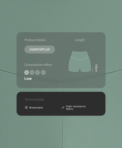 OYSHO Велосипедки Comfortlux с высокой посадкой длиной 10 см, зеленый