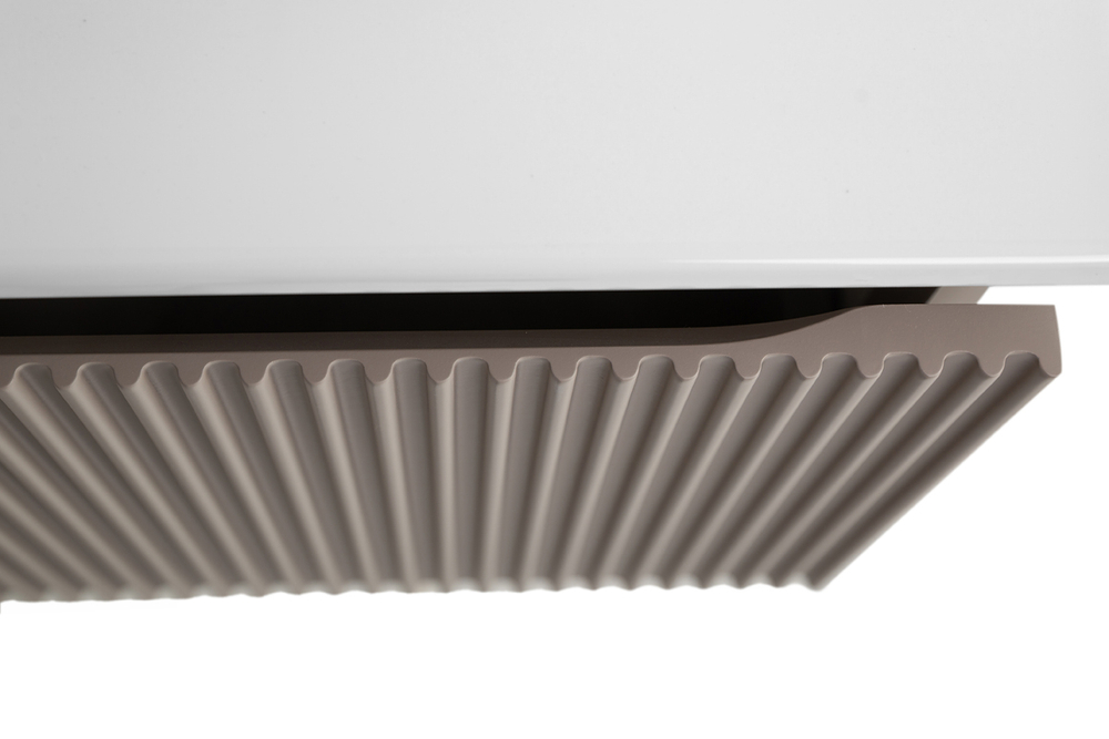 Тумба с раковиной подвесная BelBagno UNO-800-1C-SO-СO Бежевый матовый, раковина белая BB-8099-80