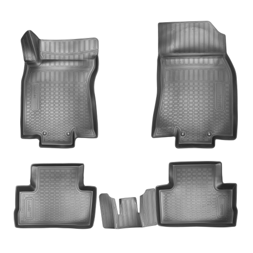 Ковры в салон Norplast/Unidec для Nissan Qashqai в кузове J11 (2015-), Черный, российская сборка, арт.NPA11-C61-608