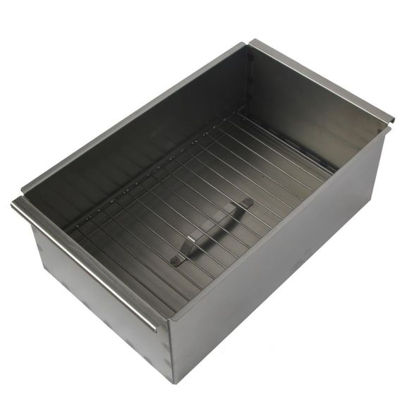 Коптильня двухъярусная Тонар с поддоном для сбора жира 450х280х170 (сталь 1,5 мм) (К-002)