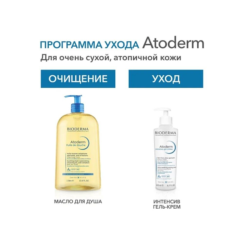 Bioderma Atoderm Intensive Gel-creme Интенсив Гель-крем для лица и тела, 200 мл