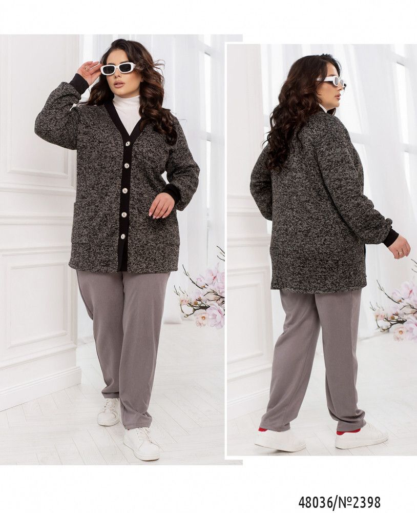 Кардиган 2398-черный-белый Minova Кардиган 2398-черный-белый Minova