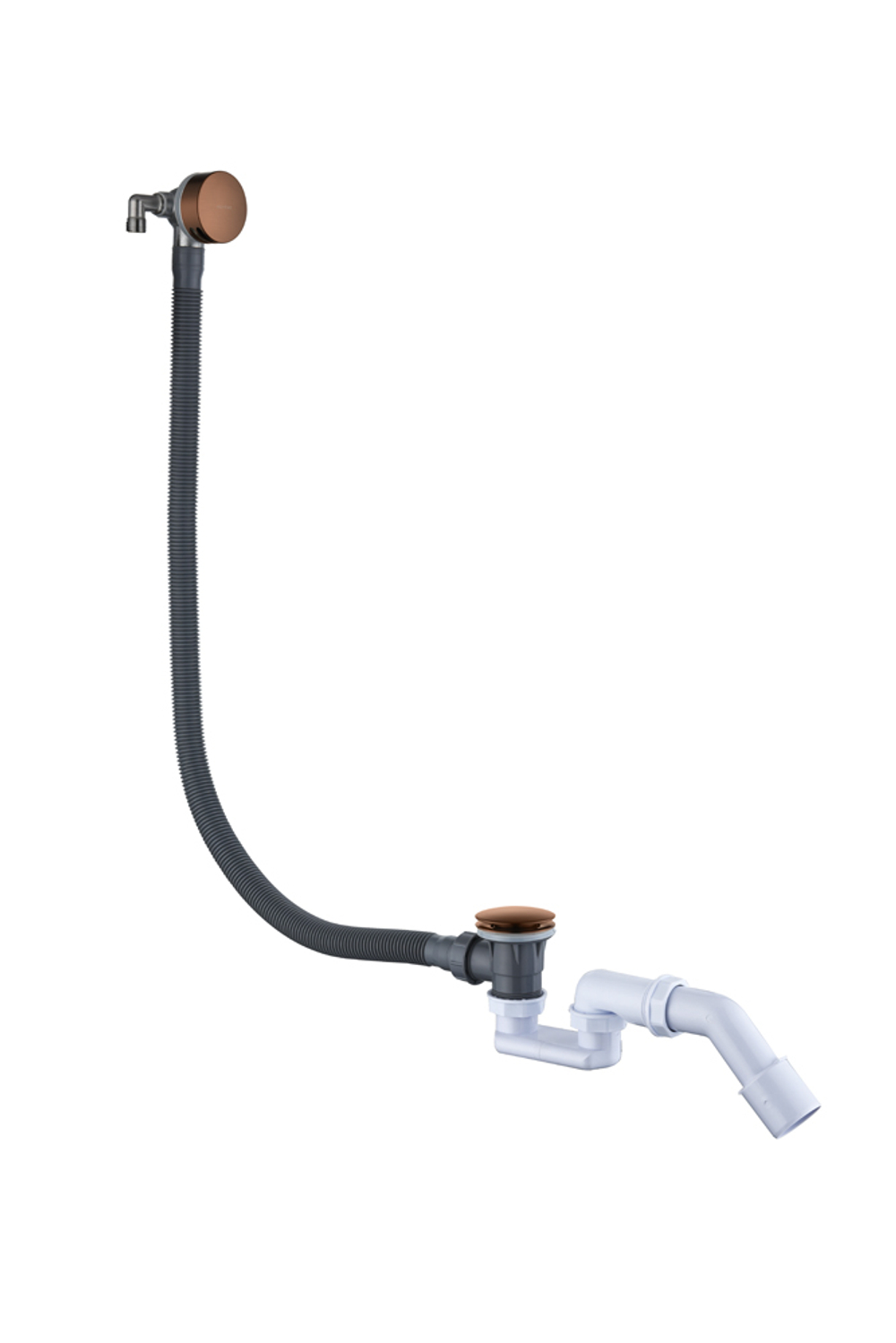 Слив-перелив для ванны, функция наполнения Brushed Bronze