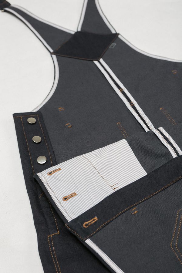 Комбинезон Dark Blue/Brown Джинсовый - фото 7