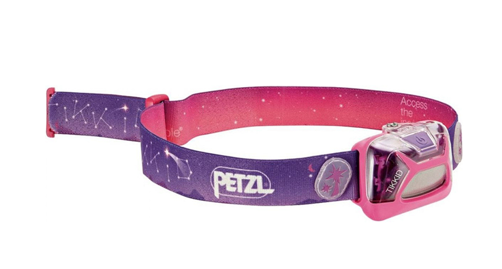Фонарь светодиодный налобный Petzl Tikkid розовый, 20 лм, 3 AAA