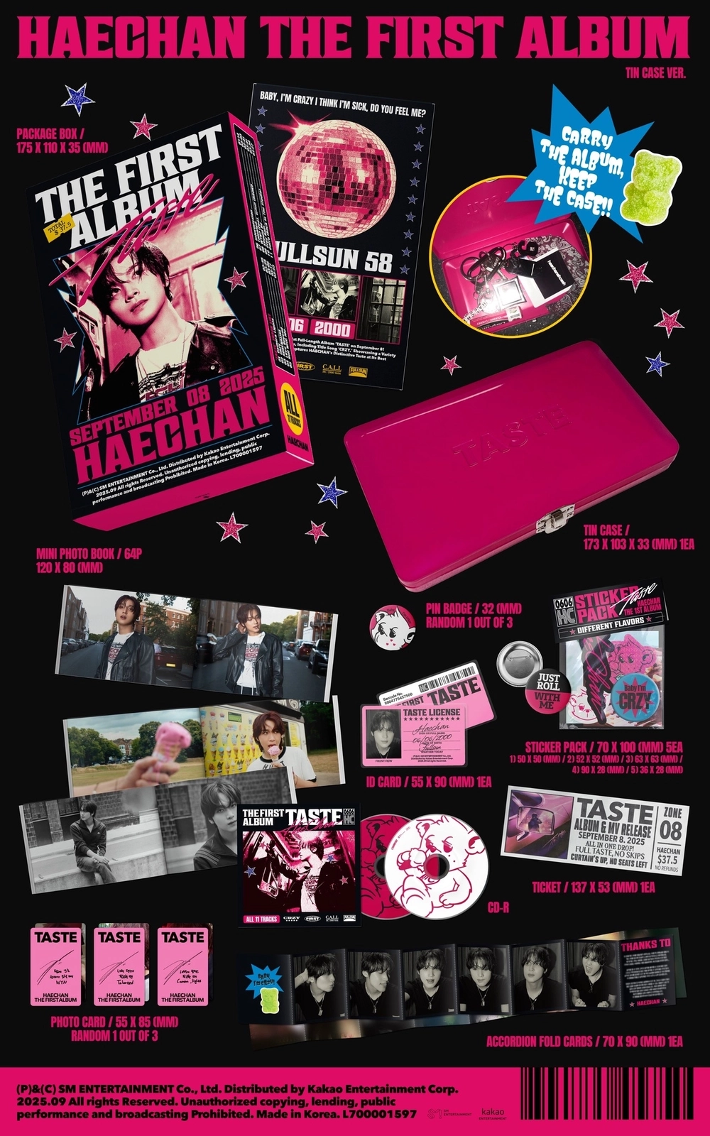 Альбом HAECHAN - TASTE (Tin Case Ver.)