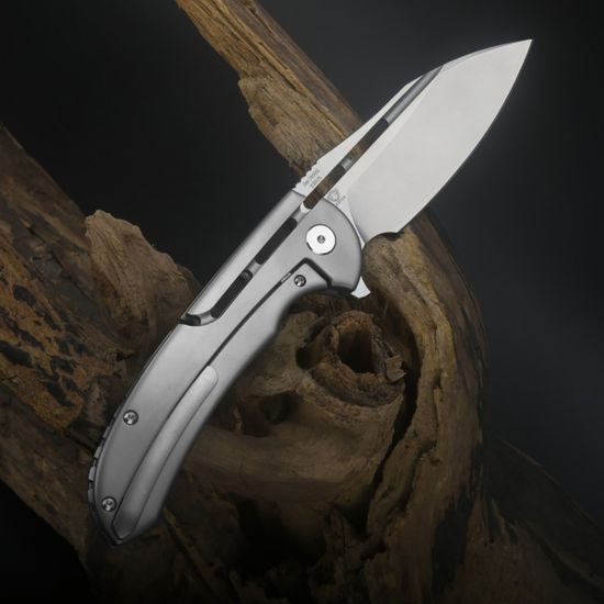 Складной нож Artisan Cutlery 1850G-GY Valor c клинком из стали CPM-S35VN, рукоять титан