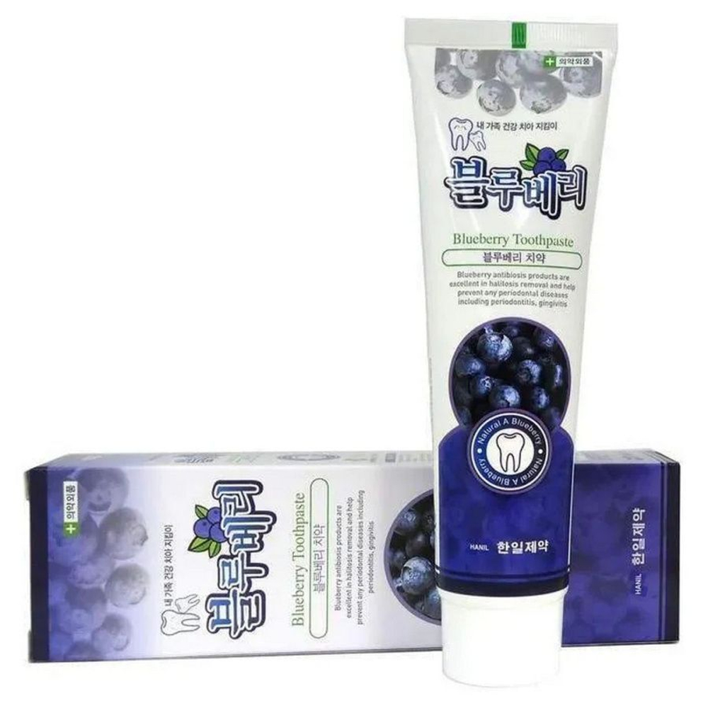Зубная паста с экстрактом голубики 180 г Hanil Natural A Blueberry Toothpaste