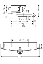 Термостат для ванны Hansgrohe 13141000 Ecostat Select, ВМ, ?'