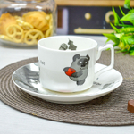 Кофейная пара 220мл "Винни Пух", форма круглая