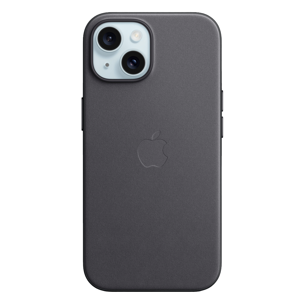 Тканевый чехол с поддержкой MagSafe Apple FineWoven Case для iPhone 15, Black (Черный)