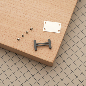 Маленькая пряжка под ремешок 17 мм а-ля HERMES, цвет черный, материал нержавеющая сталь