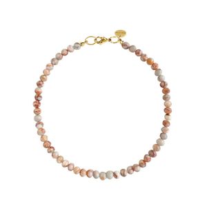 Колье из бусин камня ( peach aventurine )