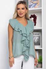 Блуза Поцелуй ветра (изумруд) Б15397-7М LT Collection