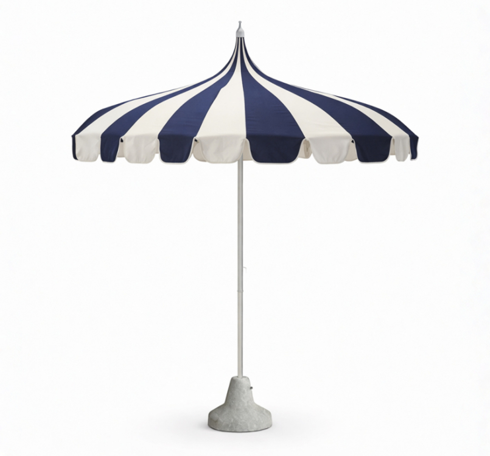 Зонт пляжный профессиональный Ø2.2 м Magnani Dali, белый 15, синий 10