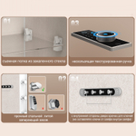 Сейф LockSworth биометрический + электронный замок + ключ, 450х380х320 мм, 20,7 кг, белый