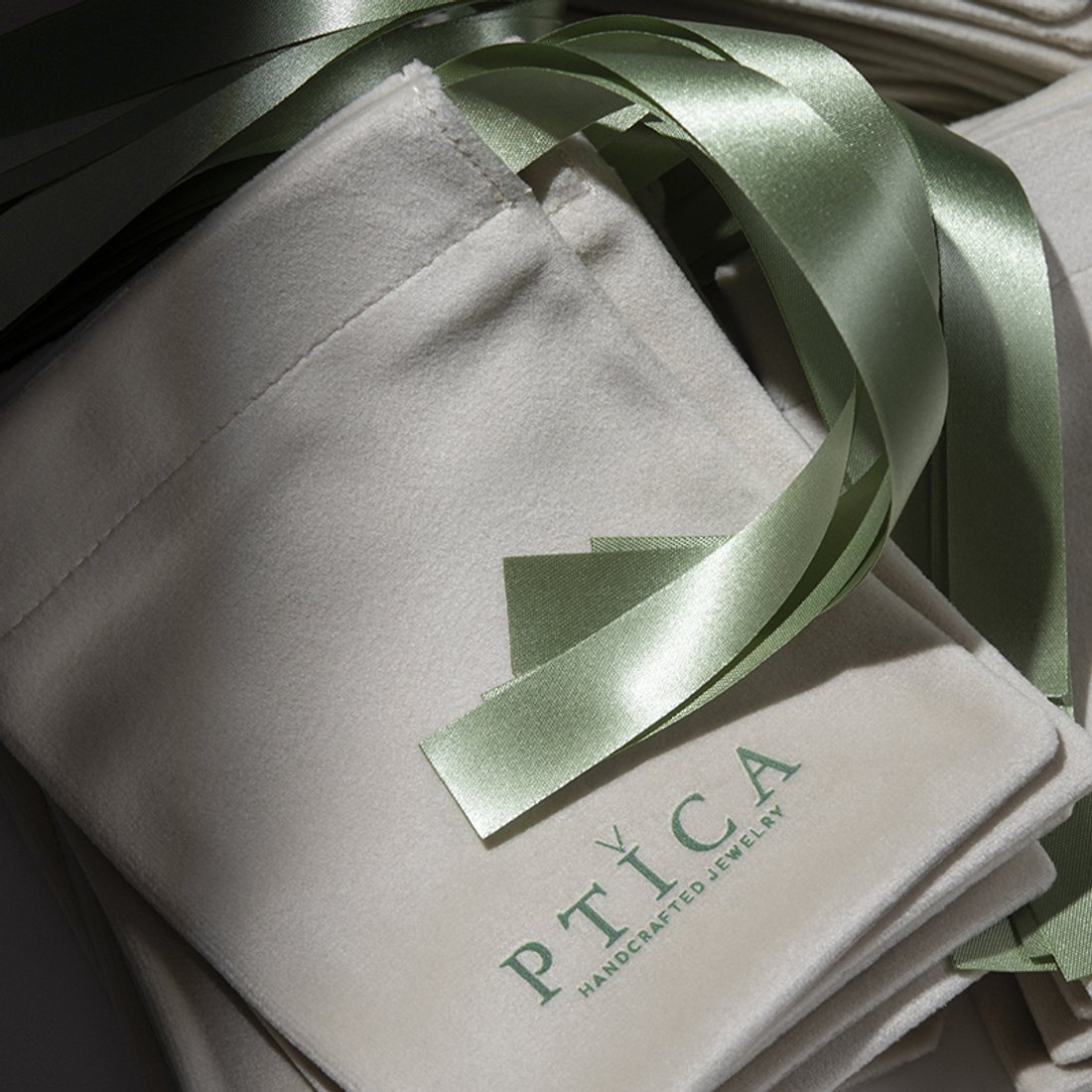 Мешочек из велюра, брендирование на мешочке