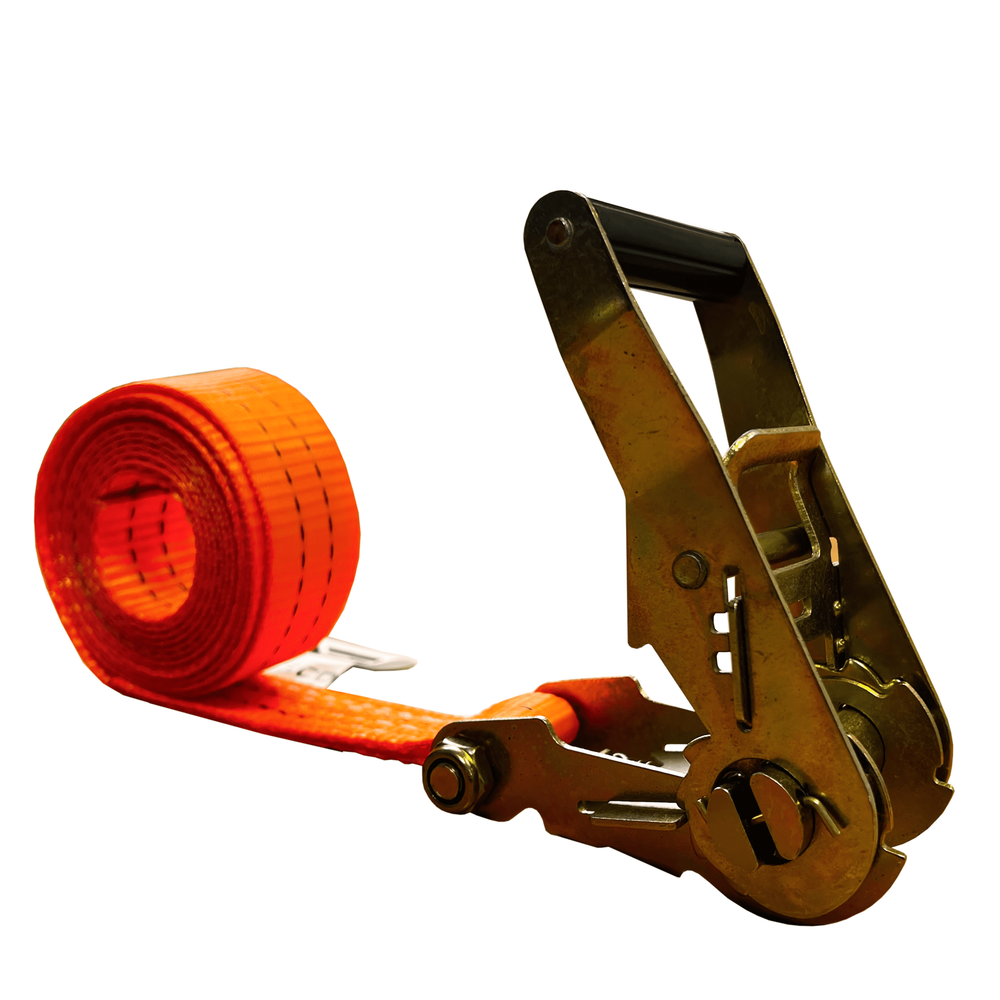 Стяжной кольцевой ремень с храповым механизмом