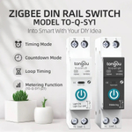Автоматический выключатель на DIN рейку Tuya Zigbee 6А без измерения мощности - работает с Яндекс Алисой