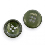 Пуговица оливковая пластиковая на рубашку